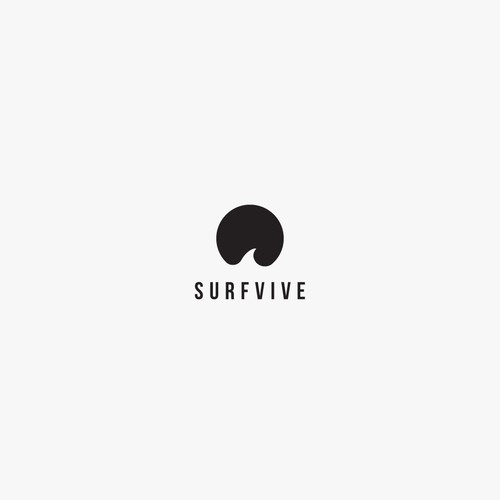 Sustainable design with the title 'Logo Design for Surfvive'