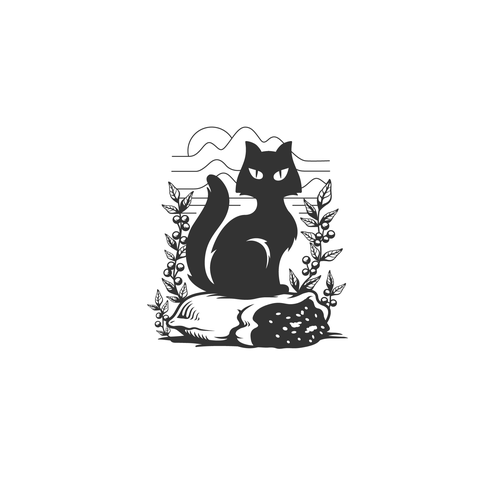 Sunrise logo with the title 'Cat Coffee'