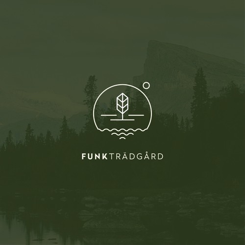 Recycling design with the title 'FUNK TRÄDGÅRD Gardening Business '