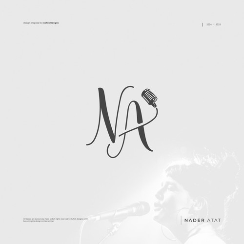 Singer logo with the title 'Elegant logo for Singer'