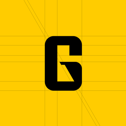 Construction logo with the title 'GEOMACH'