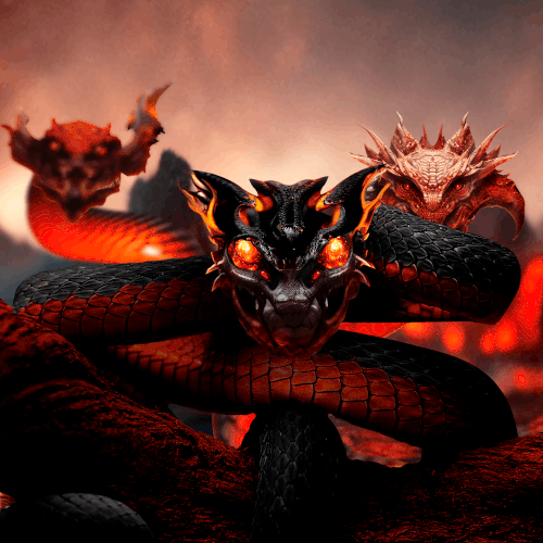 Animated GIF design with the title 'Hidra Animation'