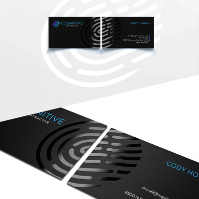 Cool Business Card Design for Tech Company