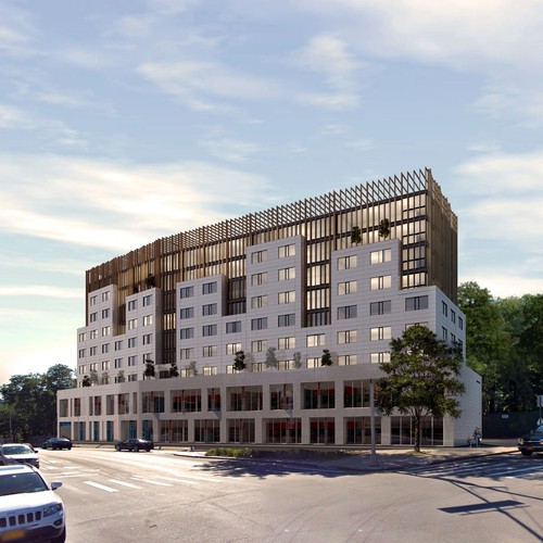 Architecture design with the title 'Retail design concept '