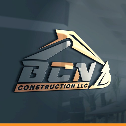 Demolition logo with the title 'BCN Demolition & Flooring Removal – Strong, Professional Construction Logo'