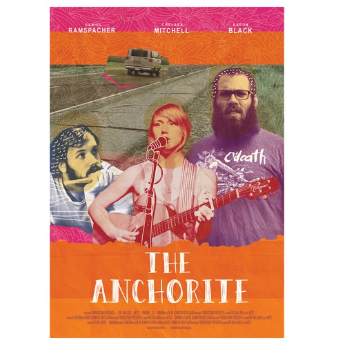 Movie illustration with the title '"The Anchorite" movie poster! '