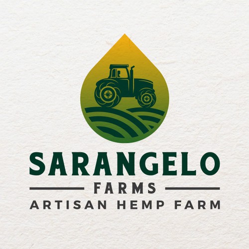 Farm logo with the title 'Sarangelo Farms'