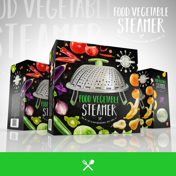 Vegetable design with the title 'vegetable Steamer'