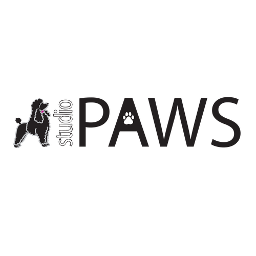 Pet care logo with the title 'Modern Logo Design for Dog Salon'