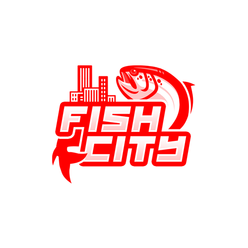 Fish logo with the title 'Fish City'