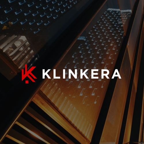 K logo with the title 'Logo designs for Klinkera.'