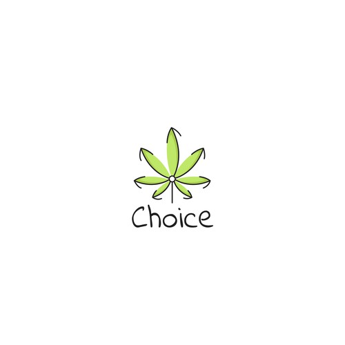 Marijuana logo with the title 'Cannabis Choice'