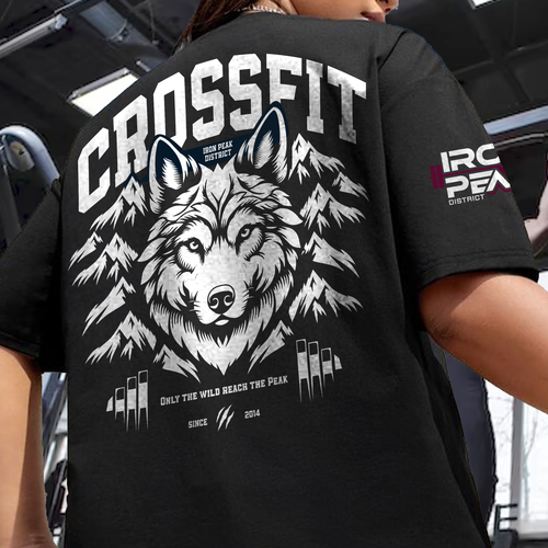 Wild t-shirt with the title 'CrossFit - Wild Peak Wolf Tee'
