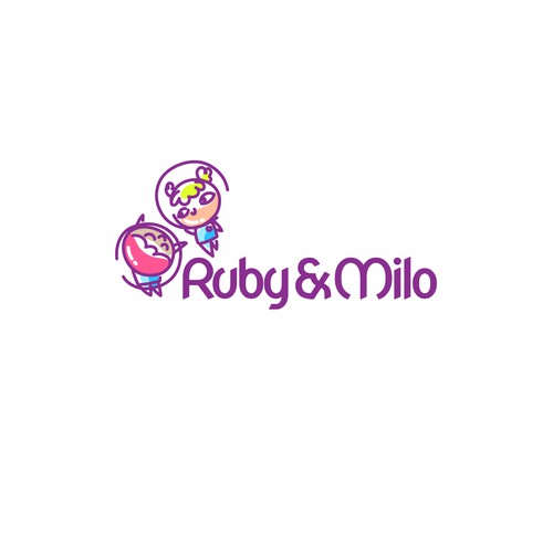 Kid's clothing logo with the title 'Logo design'