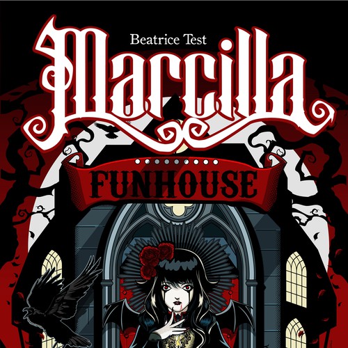 Vampire design with the title 'vampire cover book'