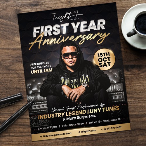 Nightclub design with the title 'Night Club Flyer'