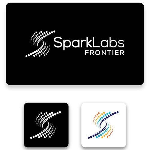 Dynamic logo with the title 'Modern logo created for new tech startup business'