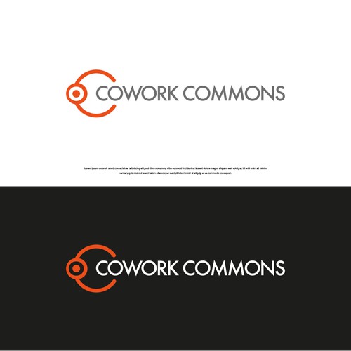 Coworking logo with the title 'Cowork Commons logo'