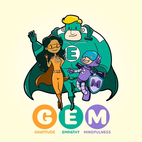 Superhero artwork with the title 'Superheroes Character'