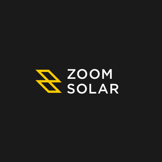 Zoom的标志，标题为“Zoom Solar的标志”