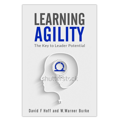 Leadership book cover with the title 'Book cover for a book about agility in business.'