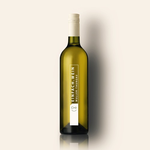 Wine bottle label with the title 'Logo agiocoso, semplice ed esplicativo.'
