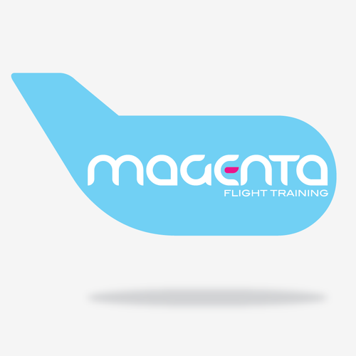 Airline and flight logo with the title 'magenta'