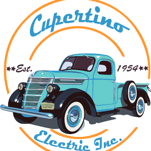 Construction t-shirt with the title 'Retro Truck Restored By A company '