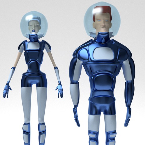 Male design with the title 'Character design '