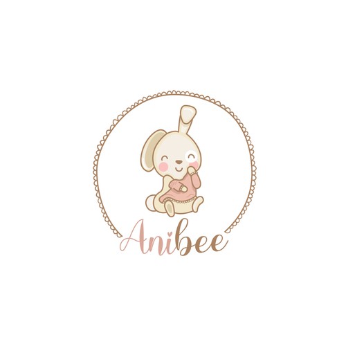 Bunny design with the title 'Anibee logo'