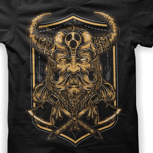 Viking t-shirt with the title 'Design T-shirt for the "Viking Niche"'