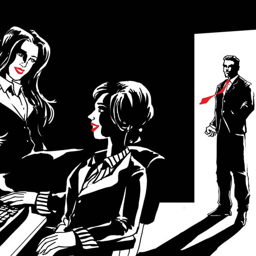 Man artwork with the title 'New illustration wanted for Seductionlink'