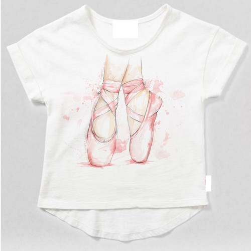 Pink t-shirt with the title 'Concept for t-shirt brand'