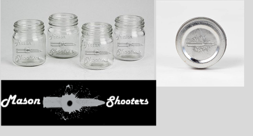 Embossed design with the title 'Shot glass design '