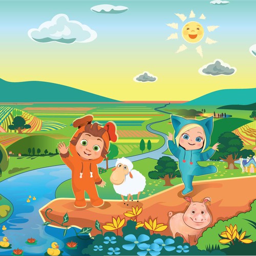 Nursery design with the title 'Mural / Available for new clients'