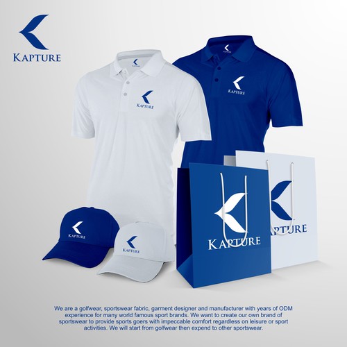 Golf brand with the title 'Kapture Logo'