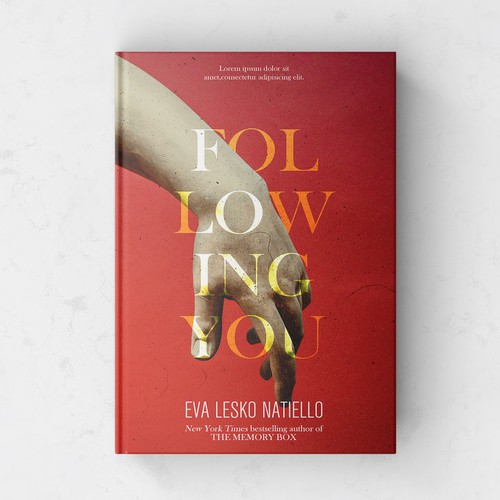 Red book cover with the title 'Book cover layout for sale'