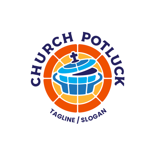 Pot design with the title 'Logo for Intellectually Curious, Lighthearted Christian Media'