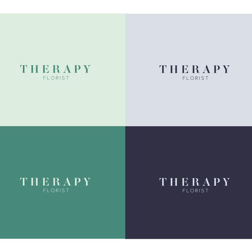 Florist design with the title 'therapy'