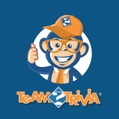 Monkey design with the title 'Team Trivia'