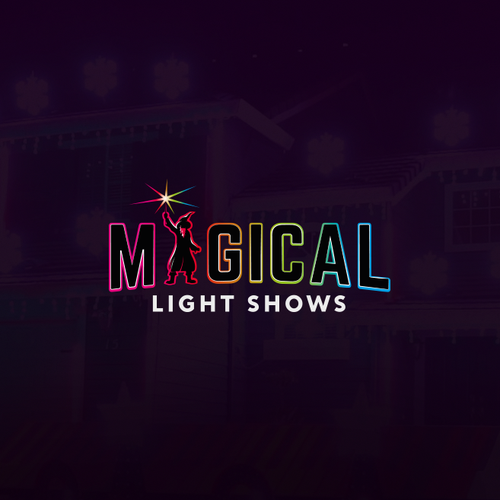 Laser design with the title 'Magical Light Shows'