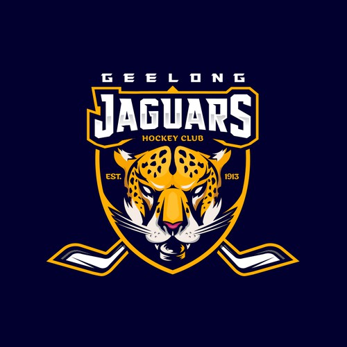 Cheetah design with the title 'Logo for australia hockey sports club'