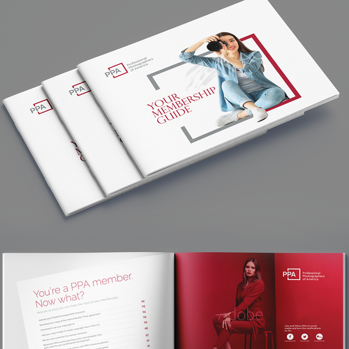Annual report design with the title 'Brochure'