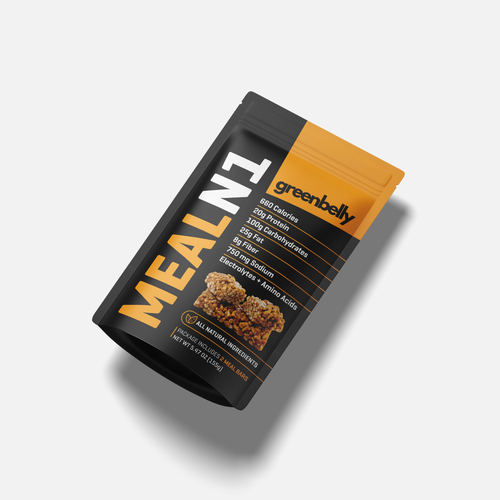 Design with the title 'LABEL & 3D RENDER'