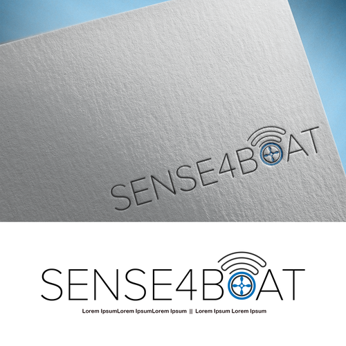 Wi-Fi logo with the title 'Safty Assured through IOT - SENSE4BOAT'