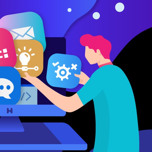 Cover illustration with the title 'Cover design'