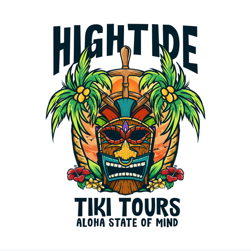 Tour logo with the title 'tiki tours'