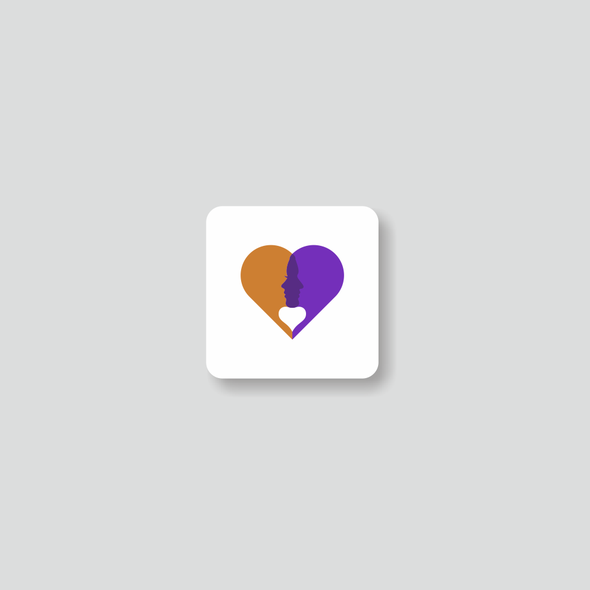 Dating app logo with the title 'Connect the Heart'