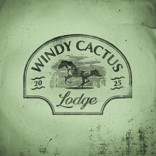Country club logo with the title 'Retro illustrative Logo for a vintage lodge'