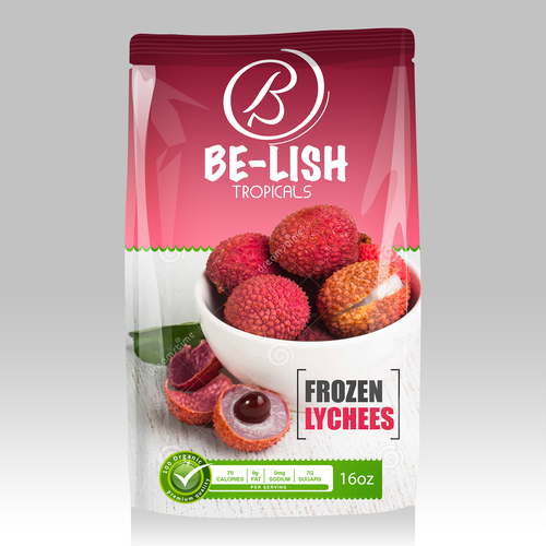 Agriculture packaging with the title 'fun design for new food company, BE-LISH'